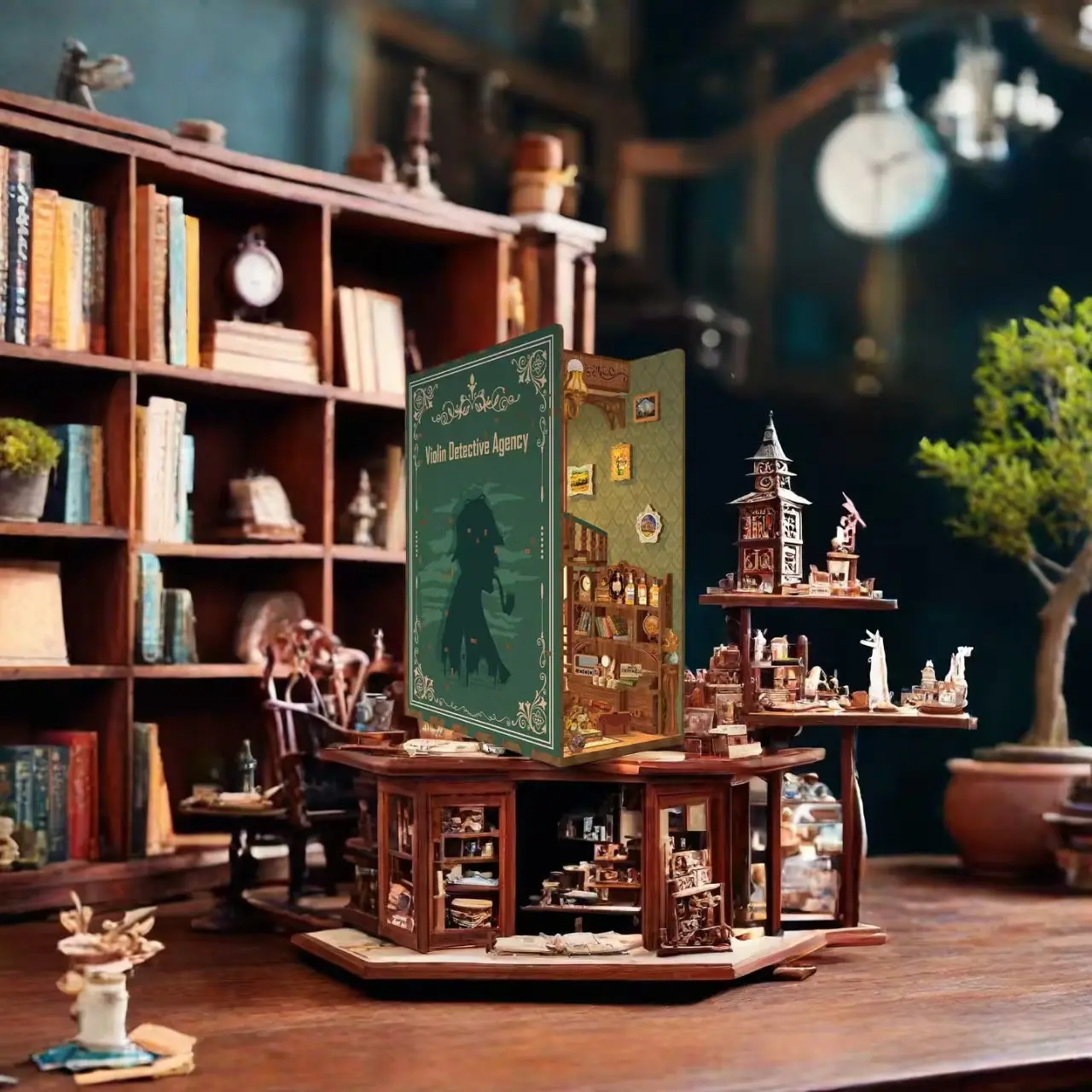 Violin Detective Agency DIY Book Nook Kit