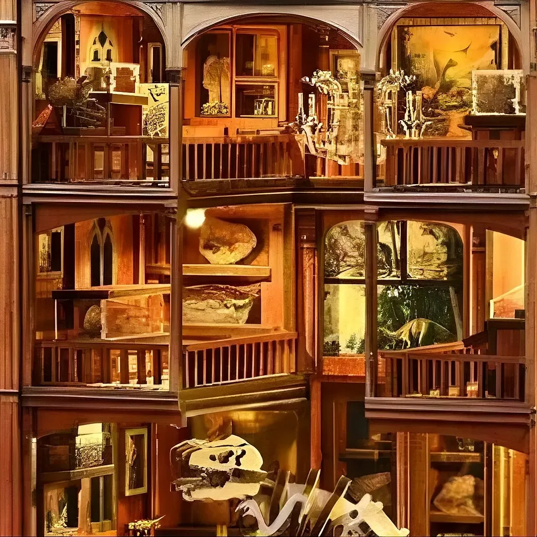 Multi-Layer Arched Gallery Layout