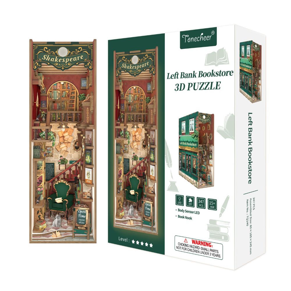 The kit typically includes around 347 pre-cut wood pieces.