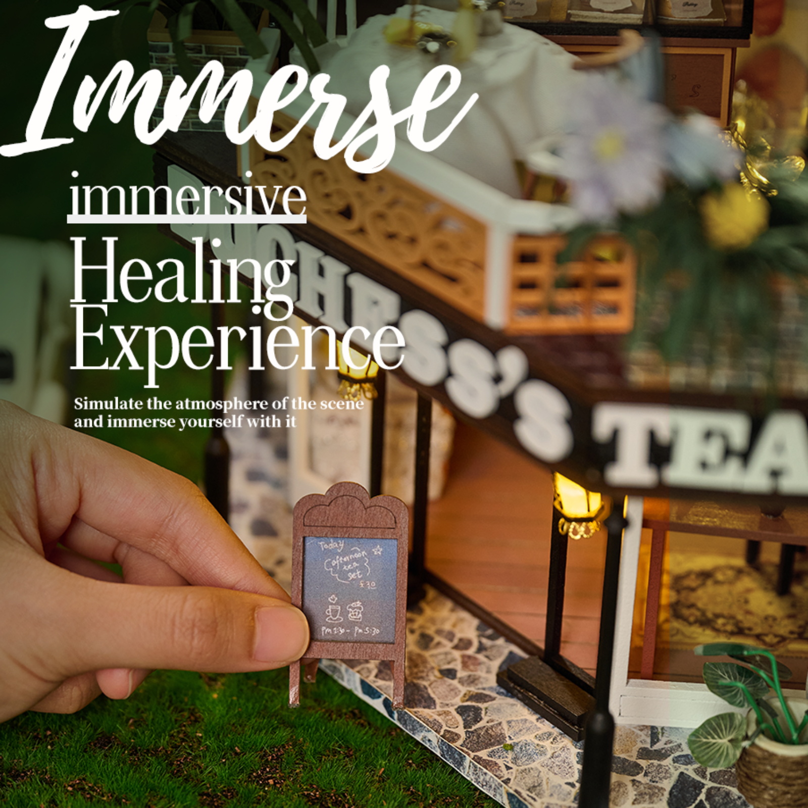 The Duchess's Tea Room DIY Miniature Kit-Book Nook World