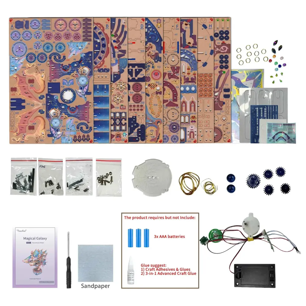 Magical Galaxy DIY 3D Puzzle Transmission Model Kit