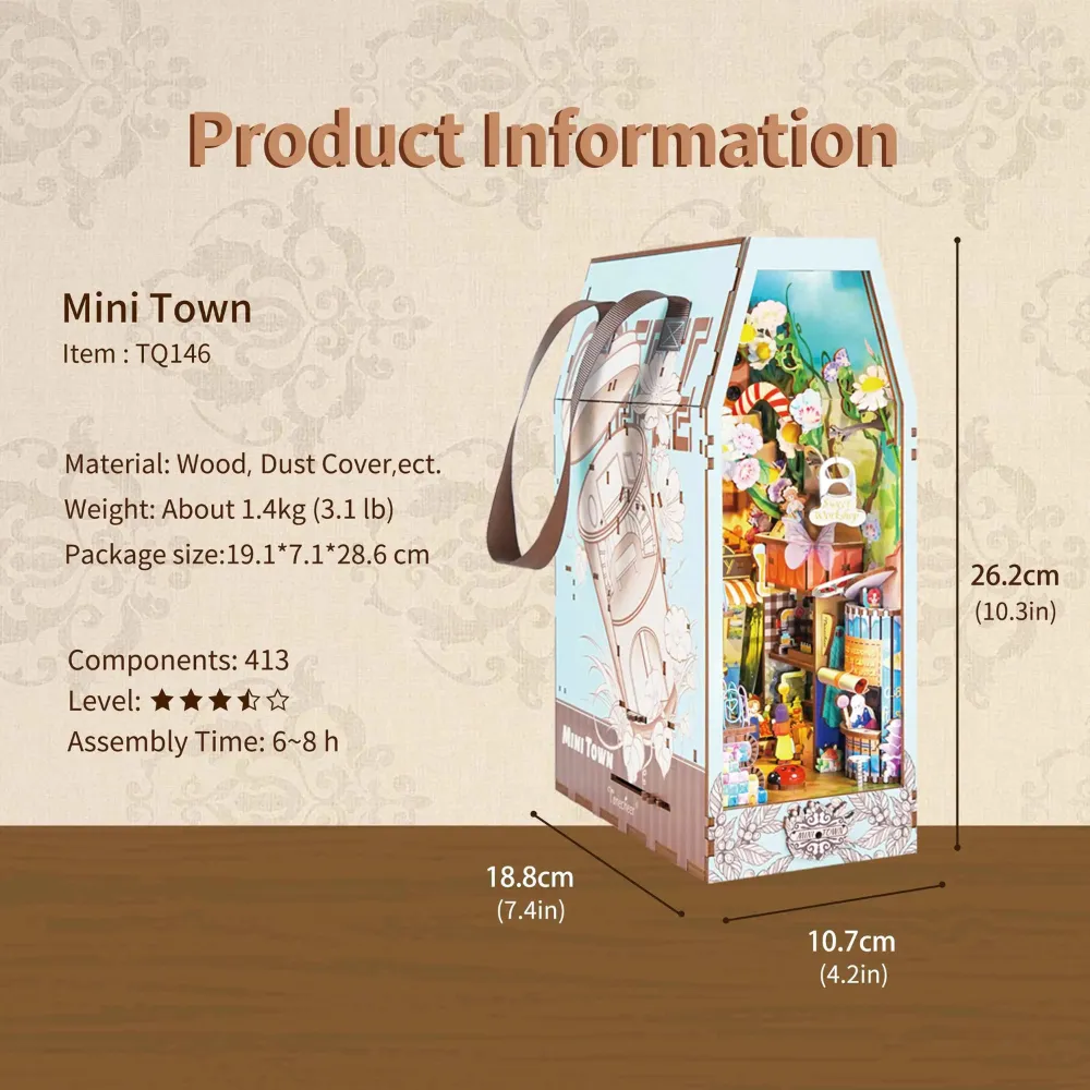 Mini Town DIY Book Nook Kit