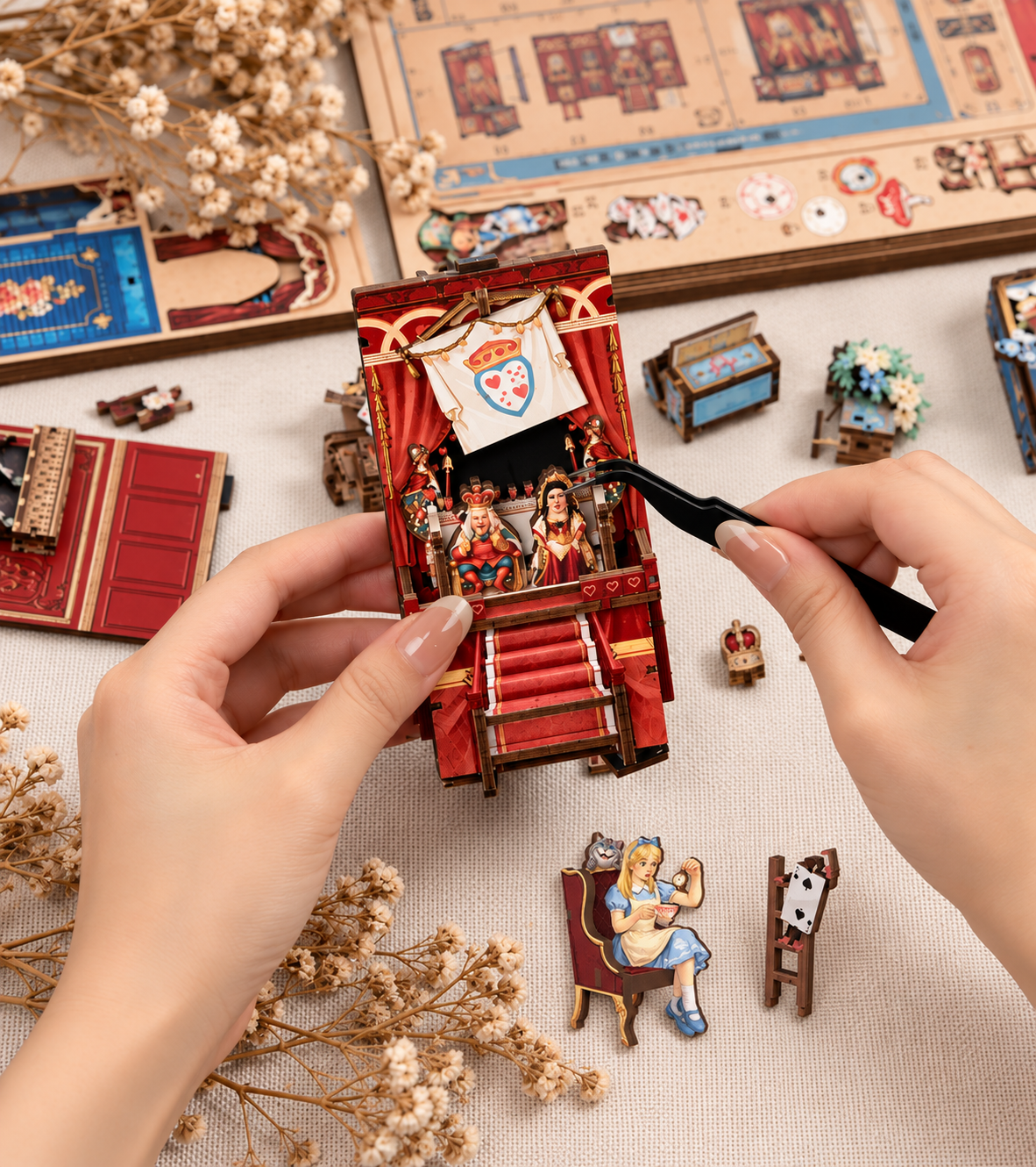 Dream Parade Theatre DIY Miniature Music Box Kit build detail