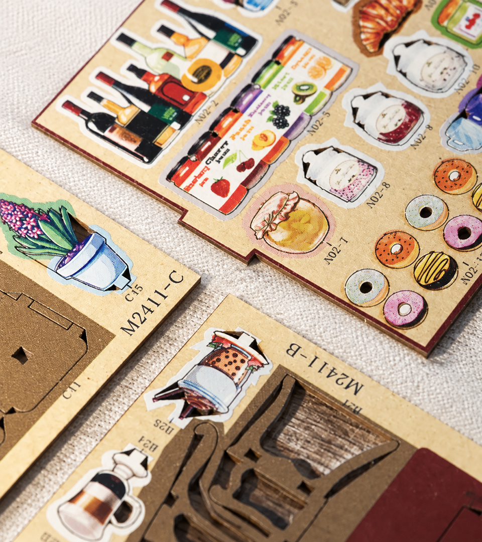 Bouwdetail van Koffiehuis DIY Boekenhoek Kit