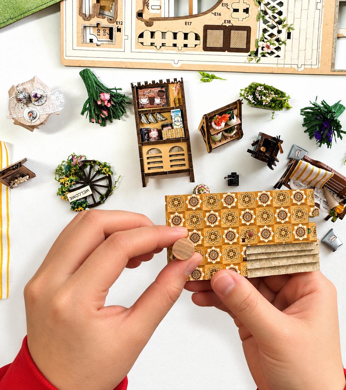 Sylvia Garden DIY Book Nook Kit build detail