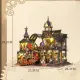 Rail-track Secluded City: Train Mini House Kit l DIY Miniature Kit