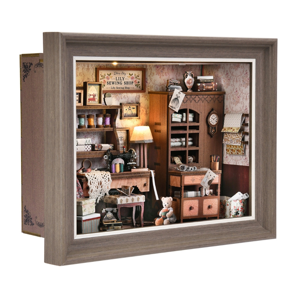 Lily Sewing Shop DIY Book Nook Kit-Book Nook World