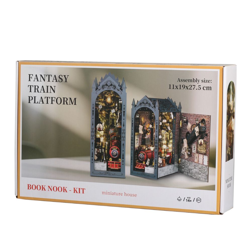 Fantasy Train Platform DIY Book Nook Kit-Book Nook World