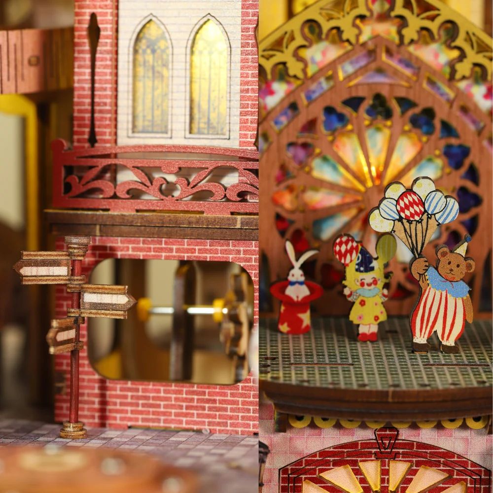 Annecy Castle DIY Miniature Architecture Kit ｜ 3D Wooden Mechanical Puzzles-Book Nook World