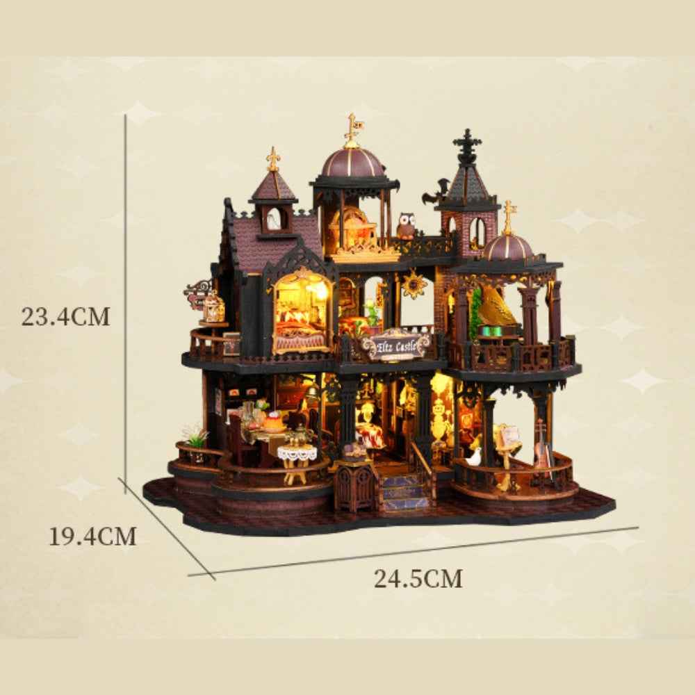 Edinburgh Castle DIY Mini House Kit l DIY Miniature Kit-Book Nook World
