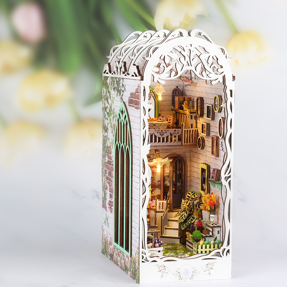 Flower House DIY Book Nook Kit-Book Nook World