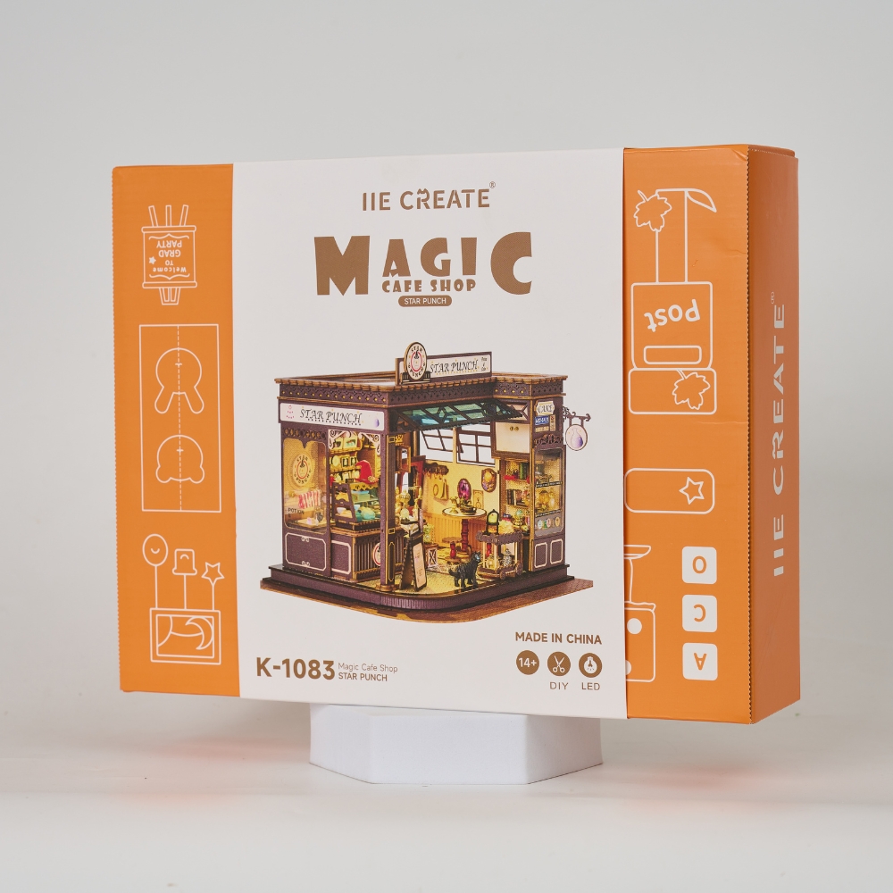 Magic Coffee House Mini House Kit l DIY Miniature Kit-Book Nook World