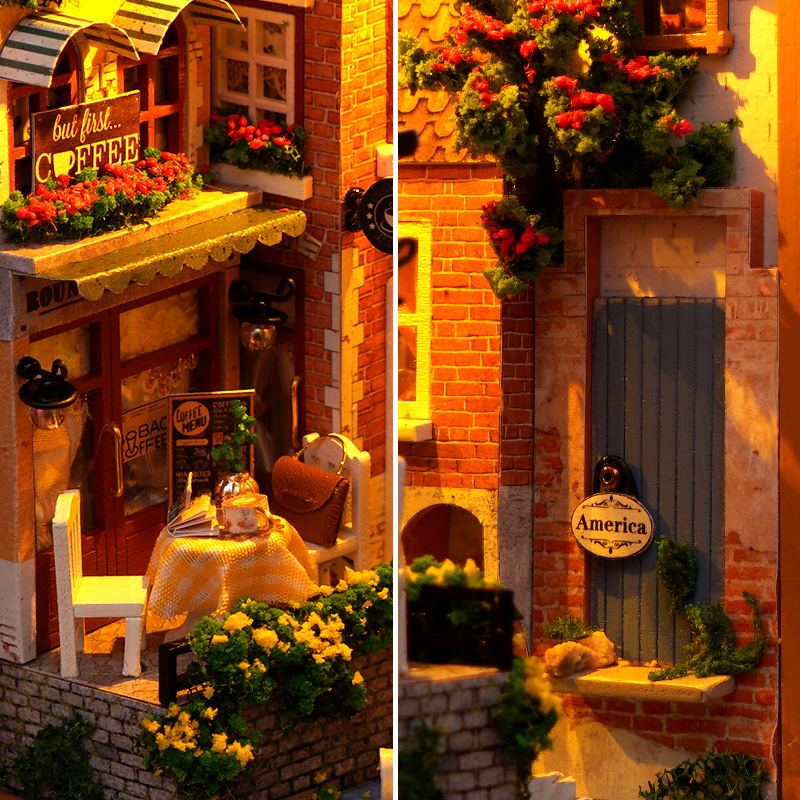 Bruges Ancient City DIY Book Nook Kit-Book Nook World