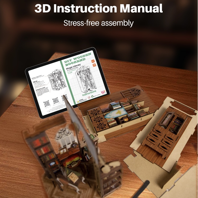 Magic Library DIY Book Nook Kit-Book Nook World