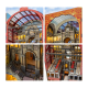 Eisenbahn-Kathedrale DIY Holz-Buchnische Set - Buchnische Welt