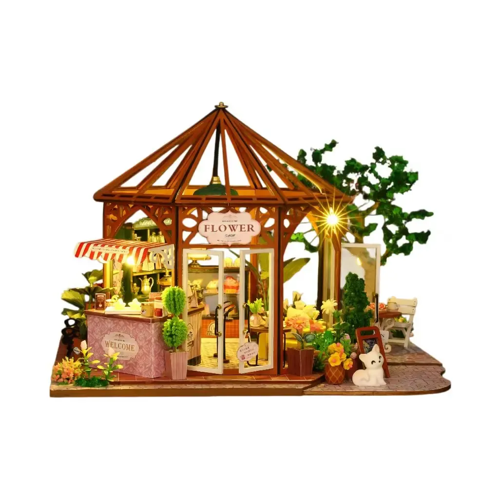 Bouwdetails van Grappige Geneugten: De Bloom & Pastry Retreat DIY Miniatuur Kit