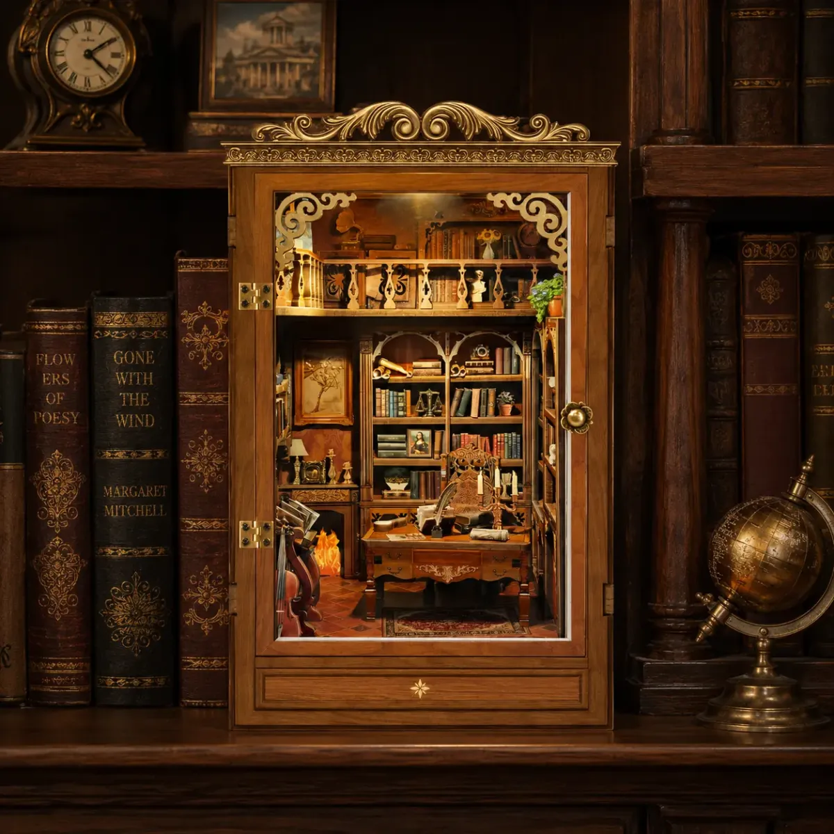 Vintage European Library Atmosphere