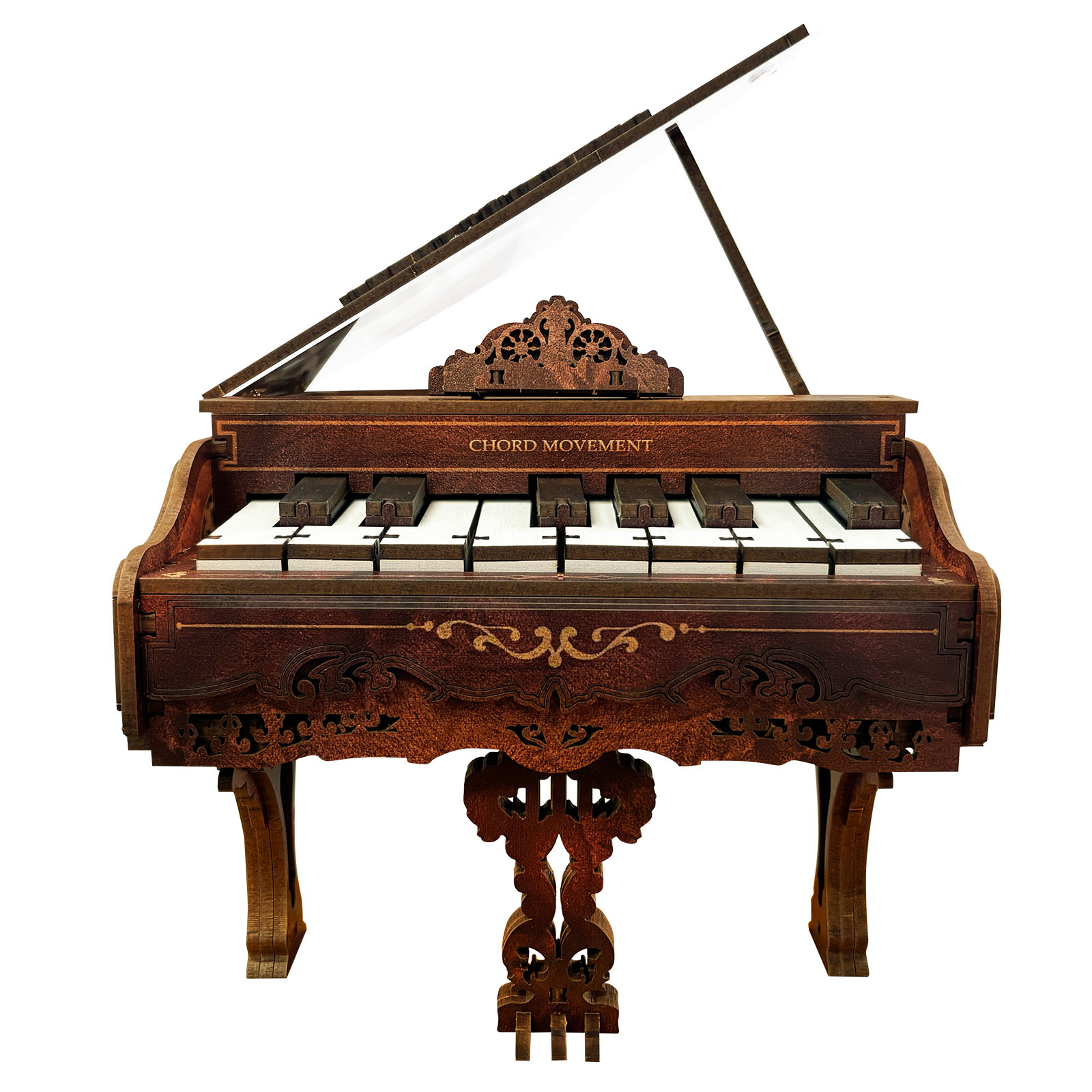 3D Piano Model Kit｜Mechanical 3D Wooden Puzzle Kit-Book Nook World