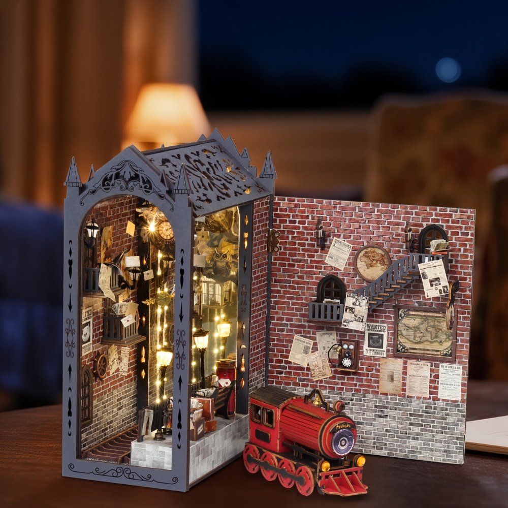 Fantasy Train Platform DIY Book Nook Kit