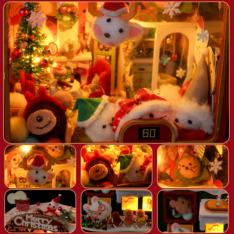 Christmas Crane Game Book Nook Kit
