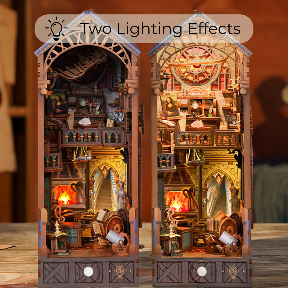 Leonardo da Vinci DIY Book Nook Kit-Book Nook World