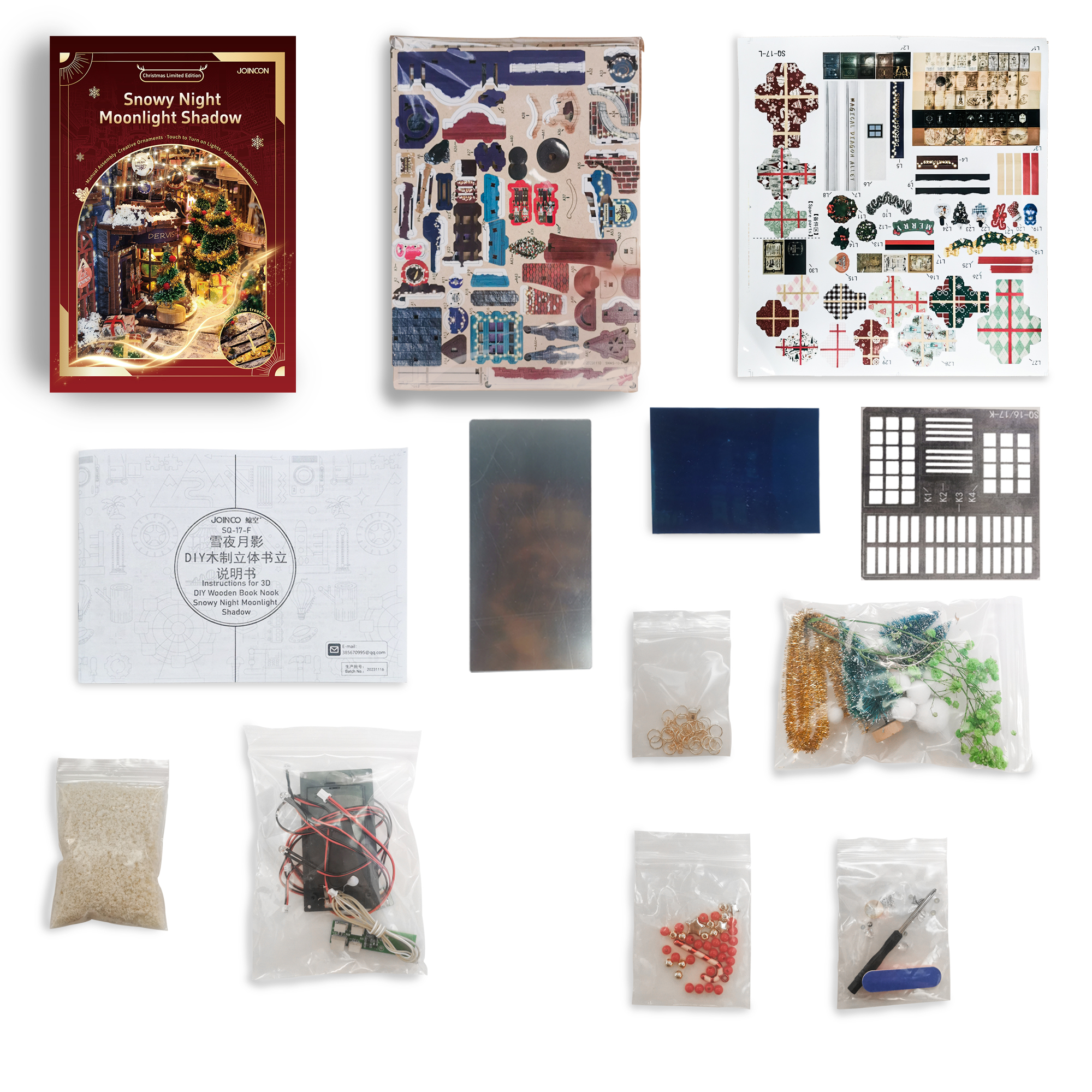 Merry Christmas DIY Book Nook Kit-Book Nook World