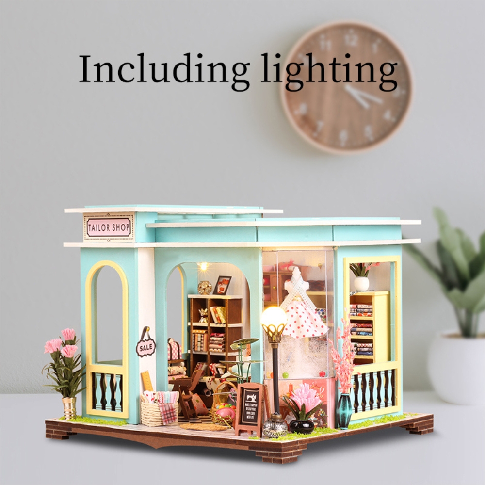 Tailor Shop Mini House Kit l DIY Miniature Kit-Book Nook World