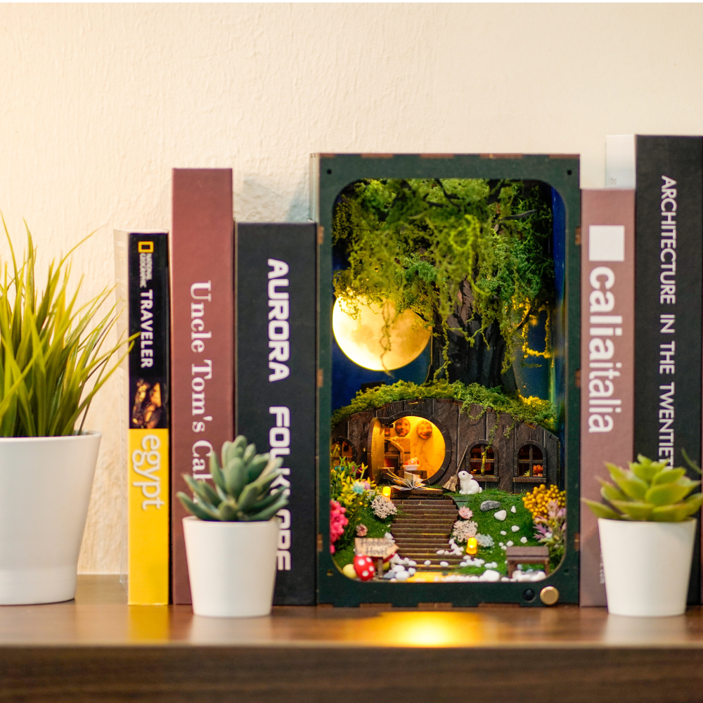 Hobbins Hovel DIY Book Nook Kit display, home decor, bookshelf decor