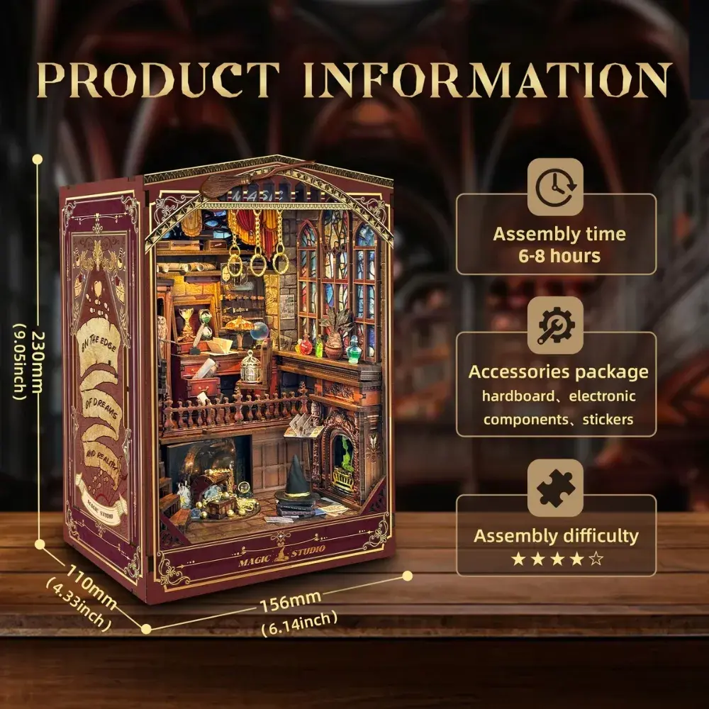 Magic Studio Book Nook Kit (Upgraded Version)