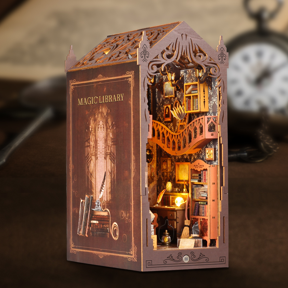 New Magic Library DIY Book Nook Kit-Book Nook World