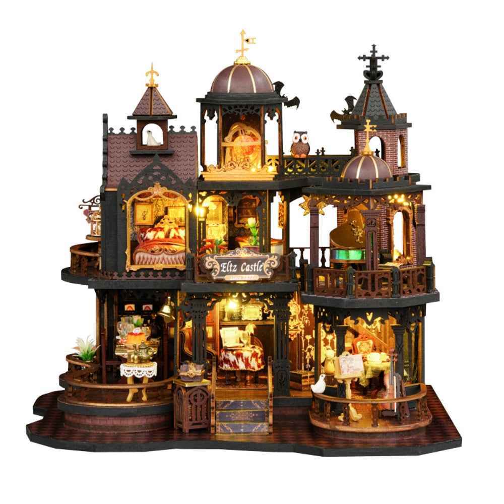 Bouwdetails van Edinburgh Castle DIY Mini Huis Kit l DIY Miniatuur Kit