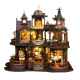 Château d'Édimbourg Kit de Maison Miniature DIY l Kit Miniature DIY - Coin Lecture du Monde