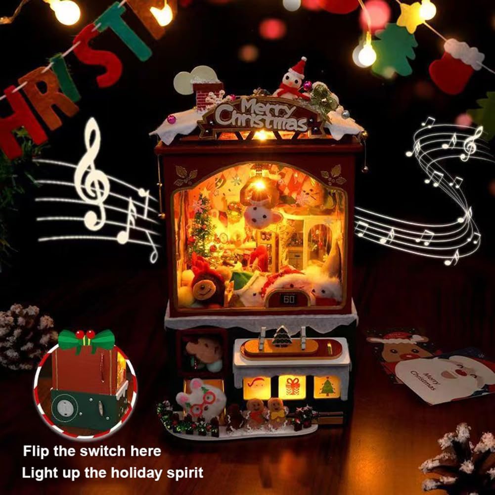 Christmas Crane Game Book Nook Kit-Book Nook World