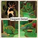Geschichte des Waldes DIY Buchnische-Kit mit detaillierter Waldlandschaft und Miniaturfiguren für kreative Bücherregaldekoration.