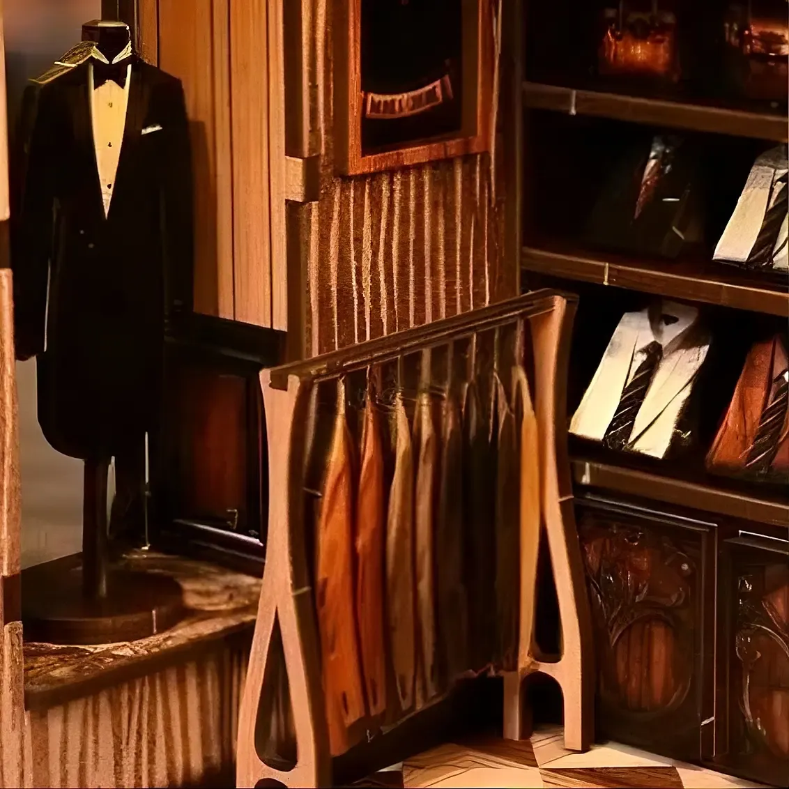 Coin essayage de vêtements de cérémonie sur mesure