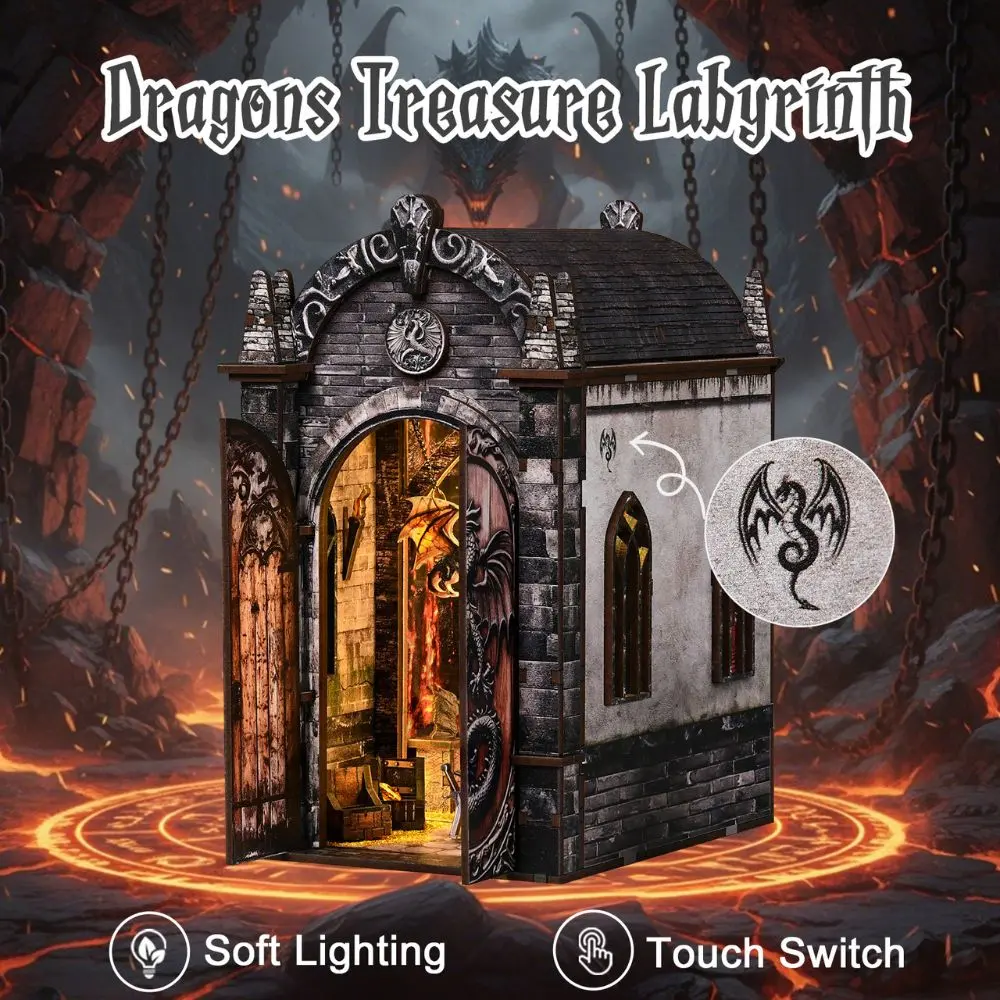 Dragons Treasure Labyrinth DIY Book Nook Kit