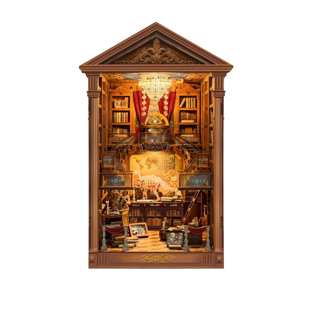 Bouwdetails van Doe-het-zelf boekenhoekje voor de leeszaal