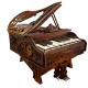 3D Piano Model Kit|Mechanical 3D Wooden Puzzle Kit-Book Nook World