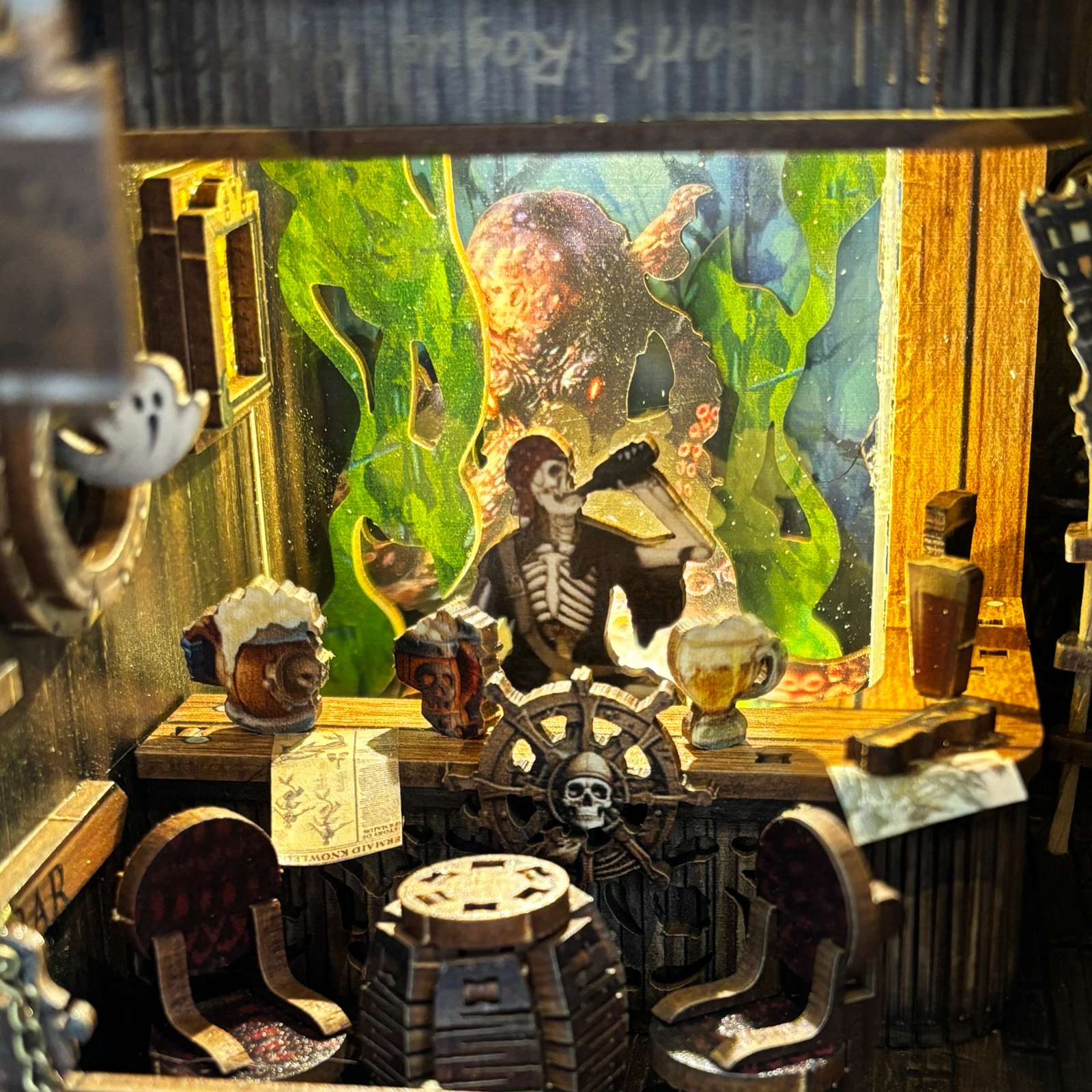 New World Ghost Ship DIY Book Nook Kit-Book Nook World