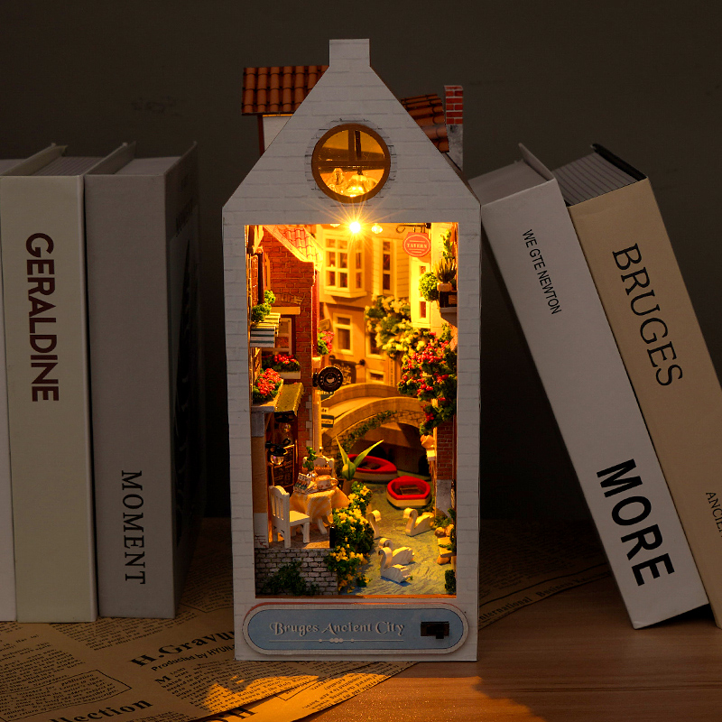 Bruges Ancient City DIY Book Nook Kit-Book Nook World