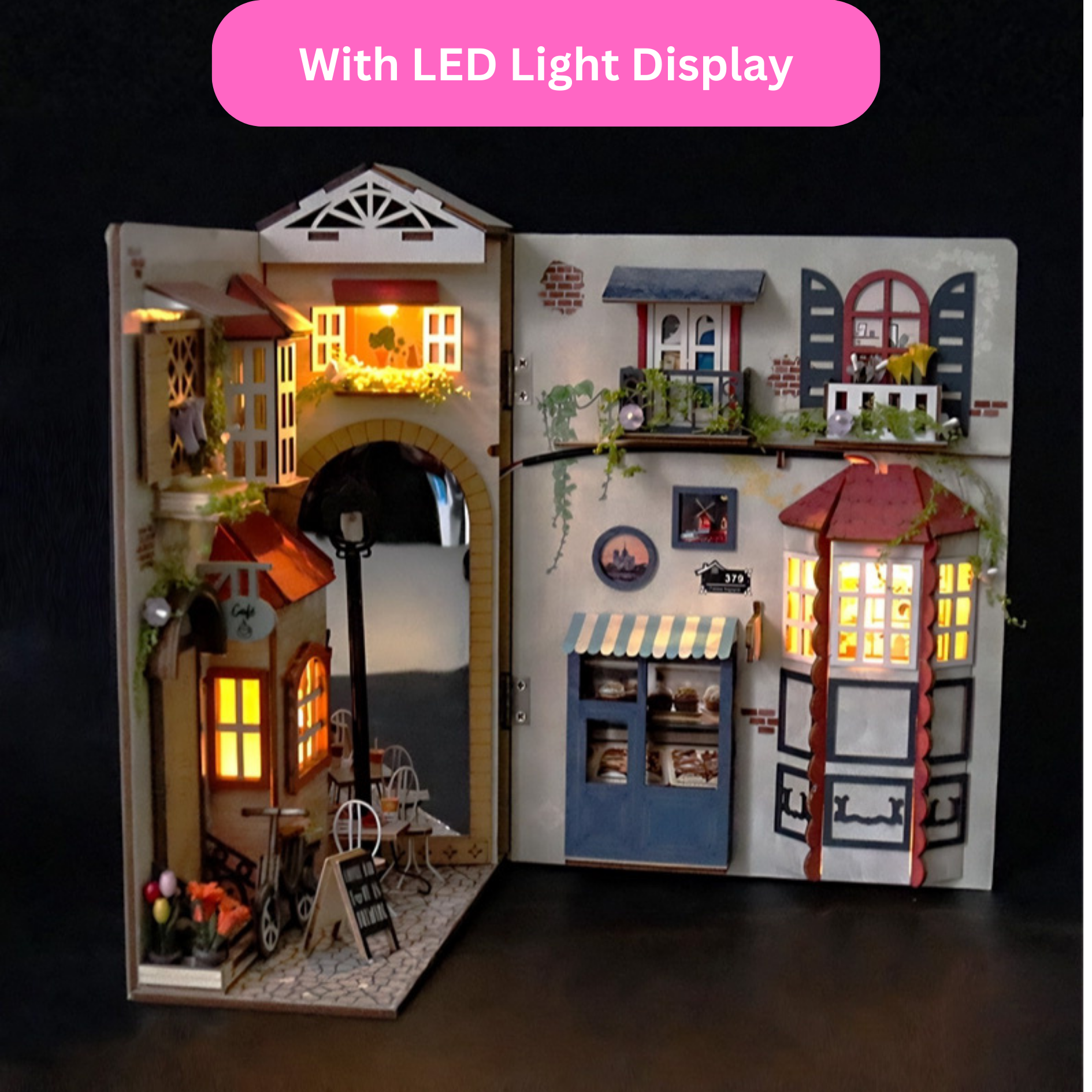 Parisian Alley DIY Book Nook Kit-Book Nook World