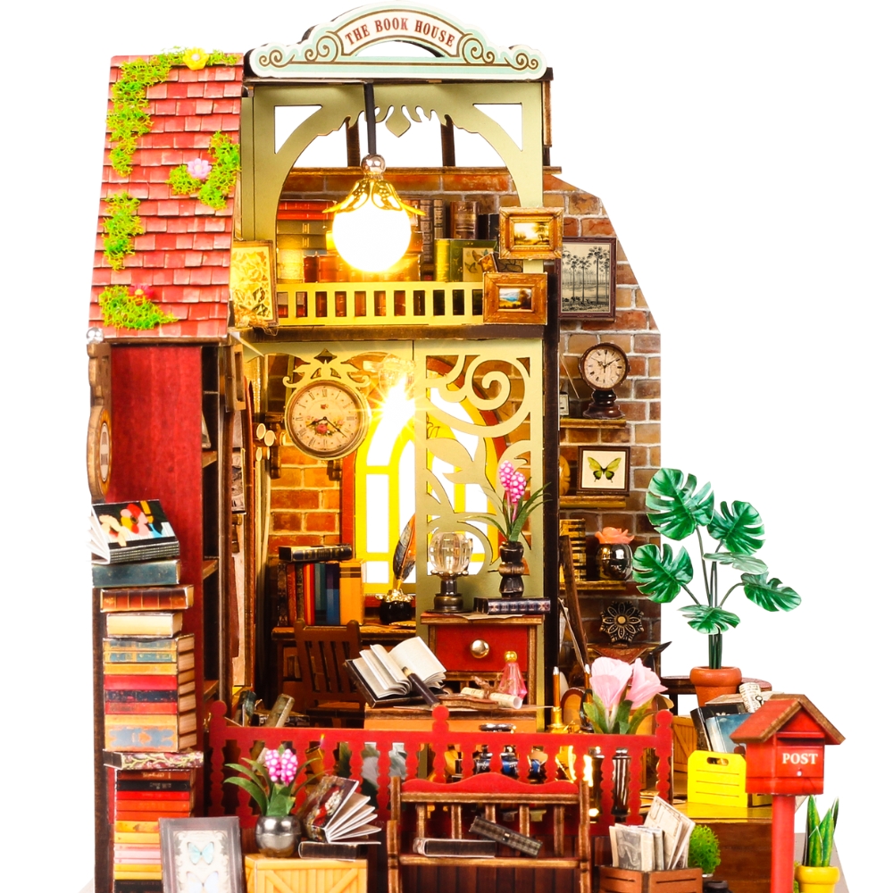 The Book House Mini House Kit l DIY Miniature Kit-Book Nook World