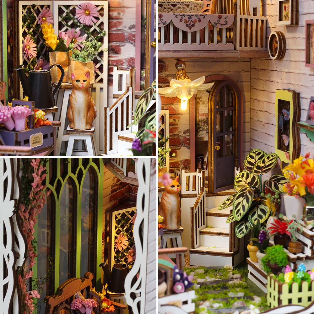 Flower House DIY Book Nook Kit-Book Nook World