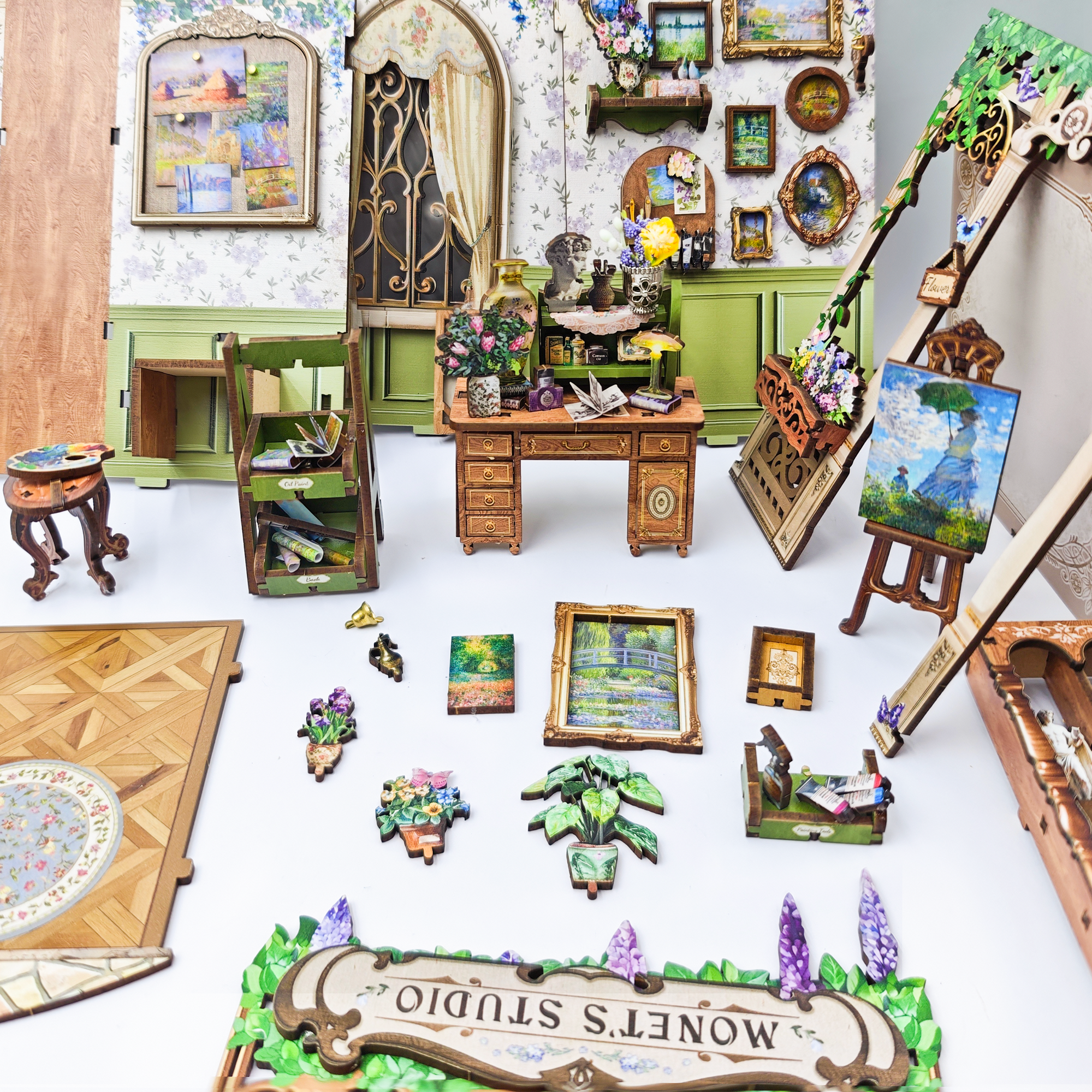 Monet's Impression DIY Book Nook Kit