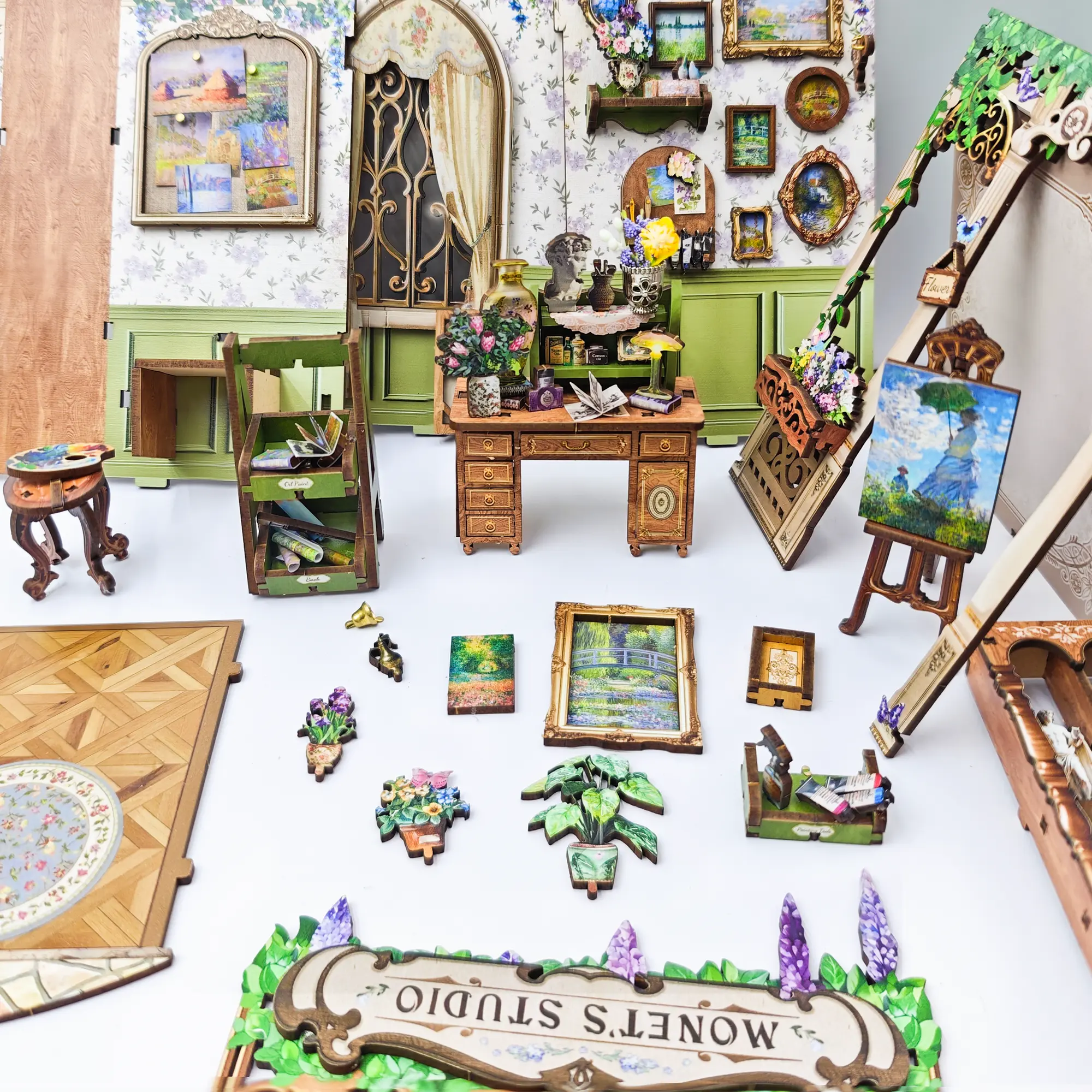 Monet's Impression DIY Book Nook Kit