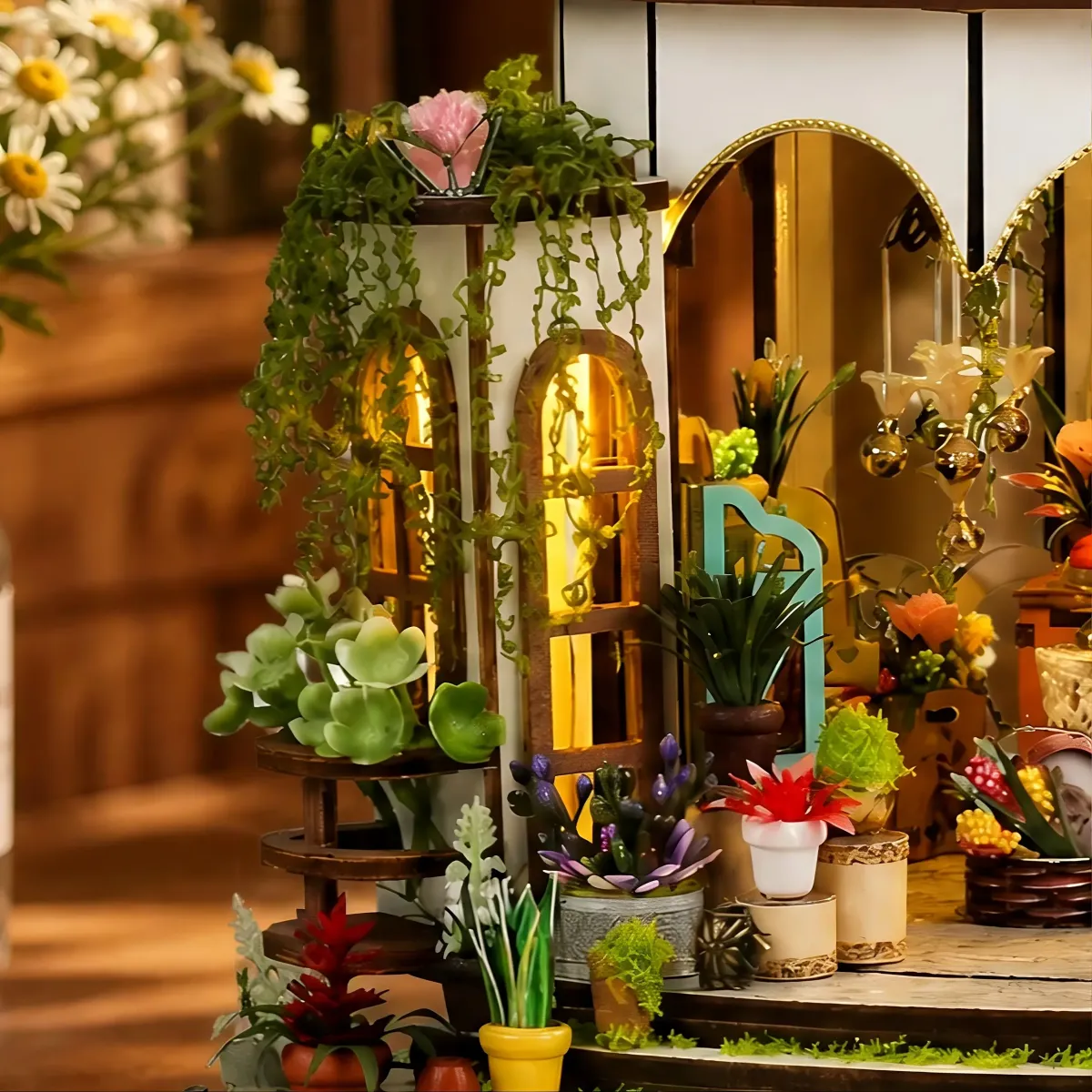 Symmetrical Dual Greenhouse Decorative Pillar