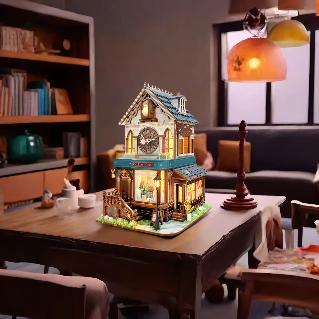 Cuckoo Clock House | Mechanical 3D Wooden Puzzle Kit