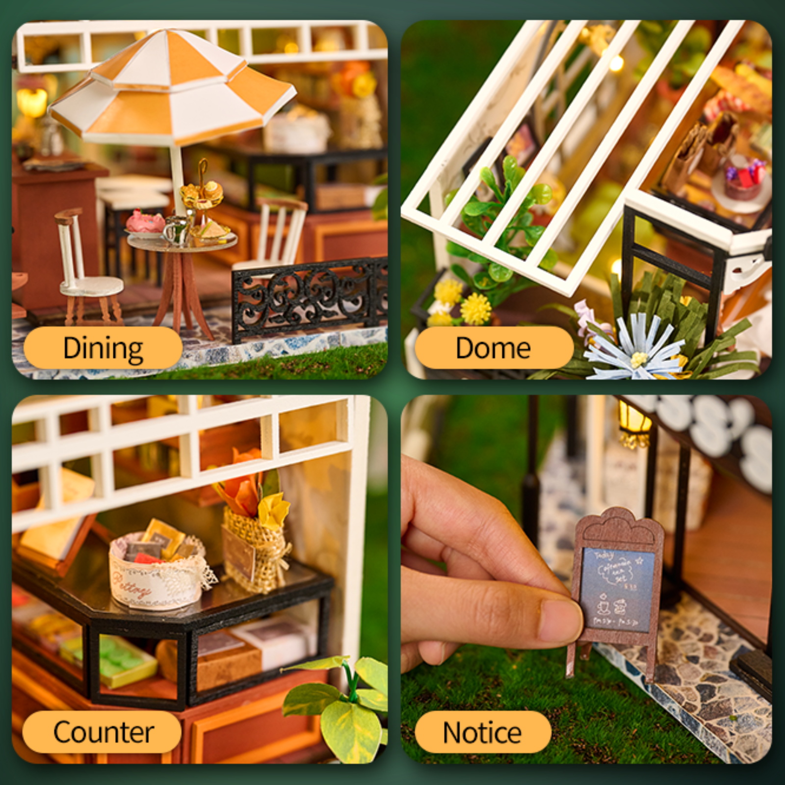 The Duchess's Tea Room DIY Miniature Kit-Book Nook World