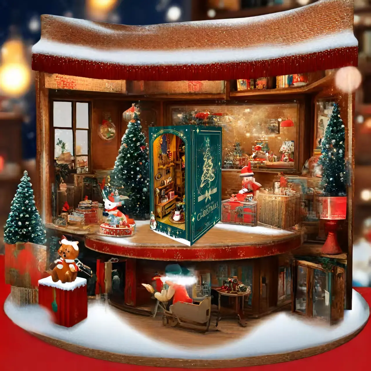 Jingle Cabin DIY Book Nook Kit