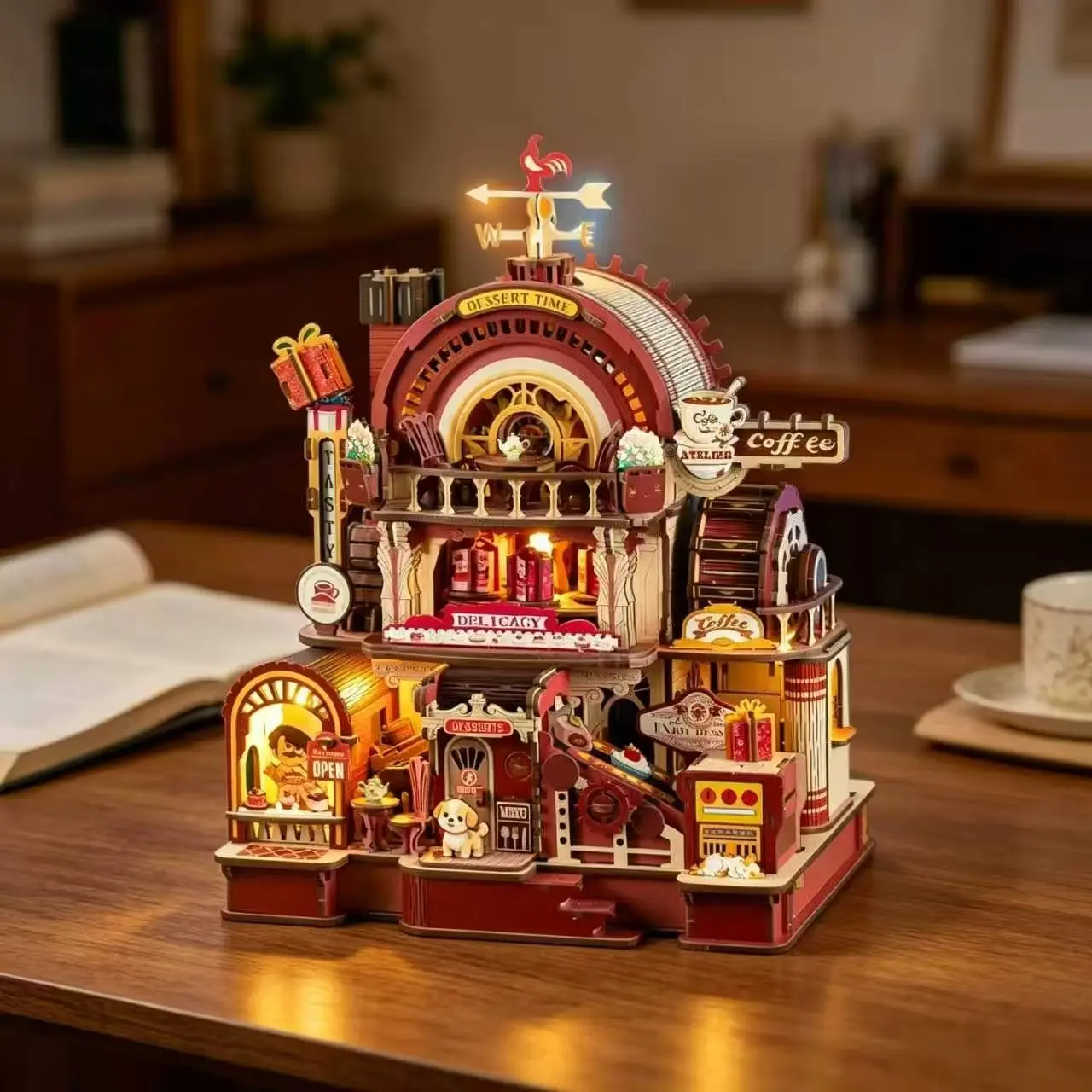 Dessert Atelier DIY Miniature Architecture Kit ｜ 3D Wooden Mechanical Puzzles